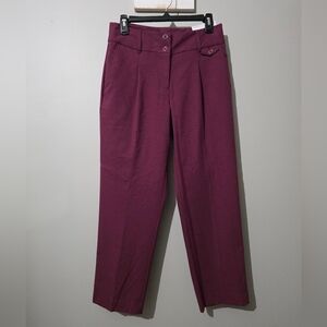 NWT Burgundy LIZ CLAIBORNE Dress Pants Size 4